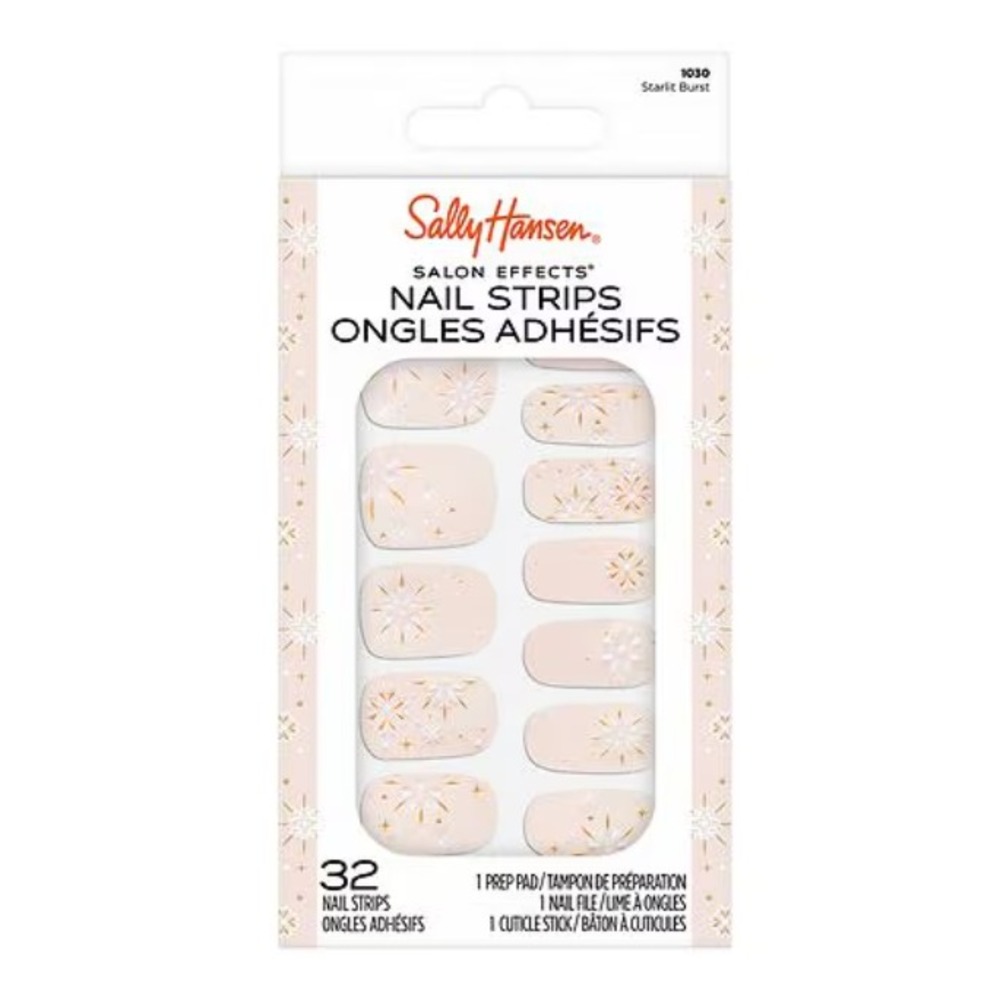Sally Hansen Salon Effects Nail Strips Starlit Burst 1030 New!